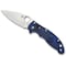 Spyderco 2024 Spyderco Manix 2 Lightweight Translucent Blue Plain SPY-C101PBL2 - alternate 3